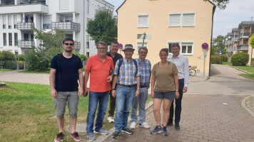 Besuch in Meitingen bei Bürgermeister Dr. Higl, zusammen mit OV Meitingen, Austausch zum sozialen Wohnungsbau