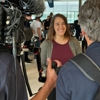 Heike Heubach im Interview mit dem BR